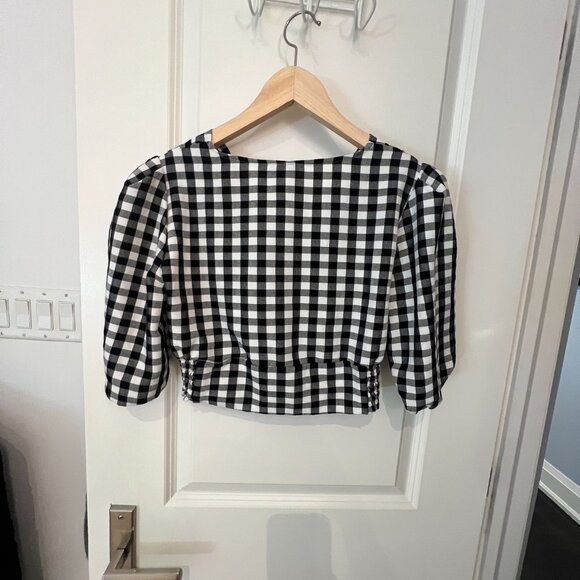 Gingham Crop Top - S - Picture 3 of 5